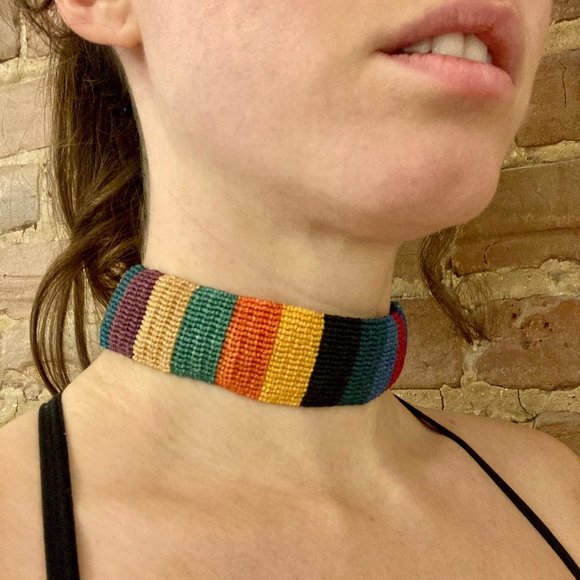 Handmade Never Worn* Funky Choker Necklace - Picture 2 of 5